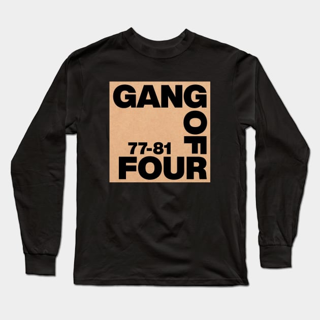 GANG OF FOUR 77-81 - BACKGROUND Long Sleeve T-Shirt by The Jung Ones